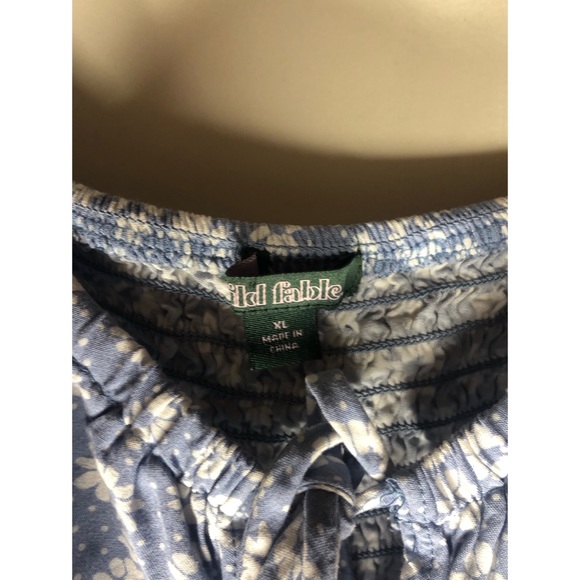 Wild Fable Long Sleeve Floral Crop Top XL - Picture 4 of 6